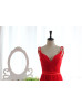 Red Chiffon Deep V Back Sexy Long Prom Dress Red Chiffon Deep V Back Sexy Long Prom Dress
